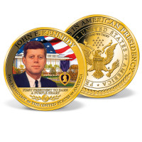 John F. Kennedy - First President to Earn a Purple Heart Colossal Commemorative Coin US_9870882_1 John F. Kennedy - First President to Earn a Purple Heart Colossal Commemorative Coin US_9870882_1