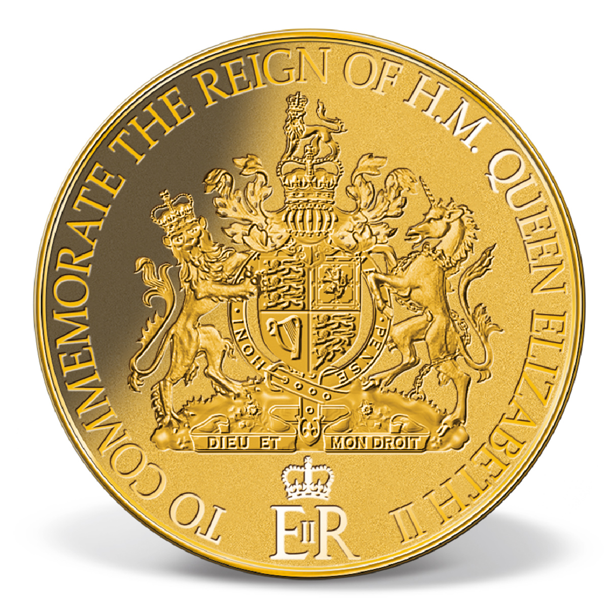 Queen Elizabeth II Platinum Jubilee Pure Gold Commemorative Coin