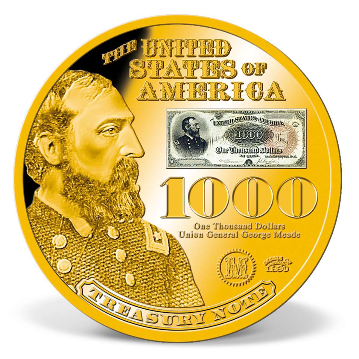 1890 Treasury Note Coin American Mint