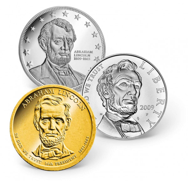 Abraham Lincoln Precious Metal Coin Set US_9442110_1