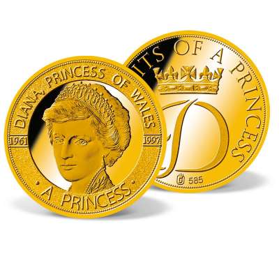 Diana - Princess of Wales Commemorative Gold Coin | Solid Gold