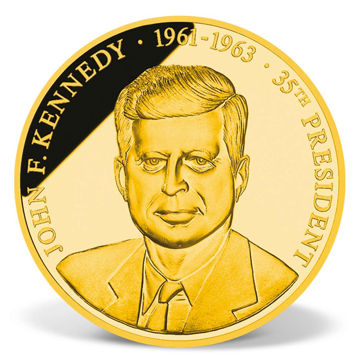 John F. Kennedy Commemorative Gold Coin Solid Gold Gold American Mint