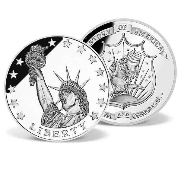 1 oz Statue of Liberty Silver Rounds for Sale - Money Metals