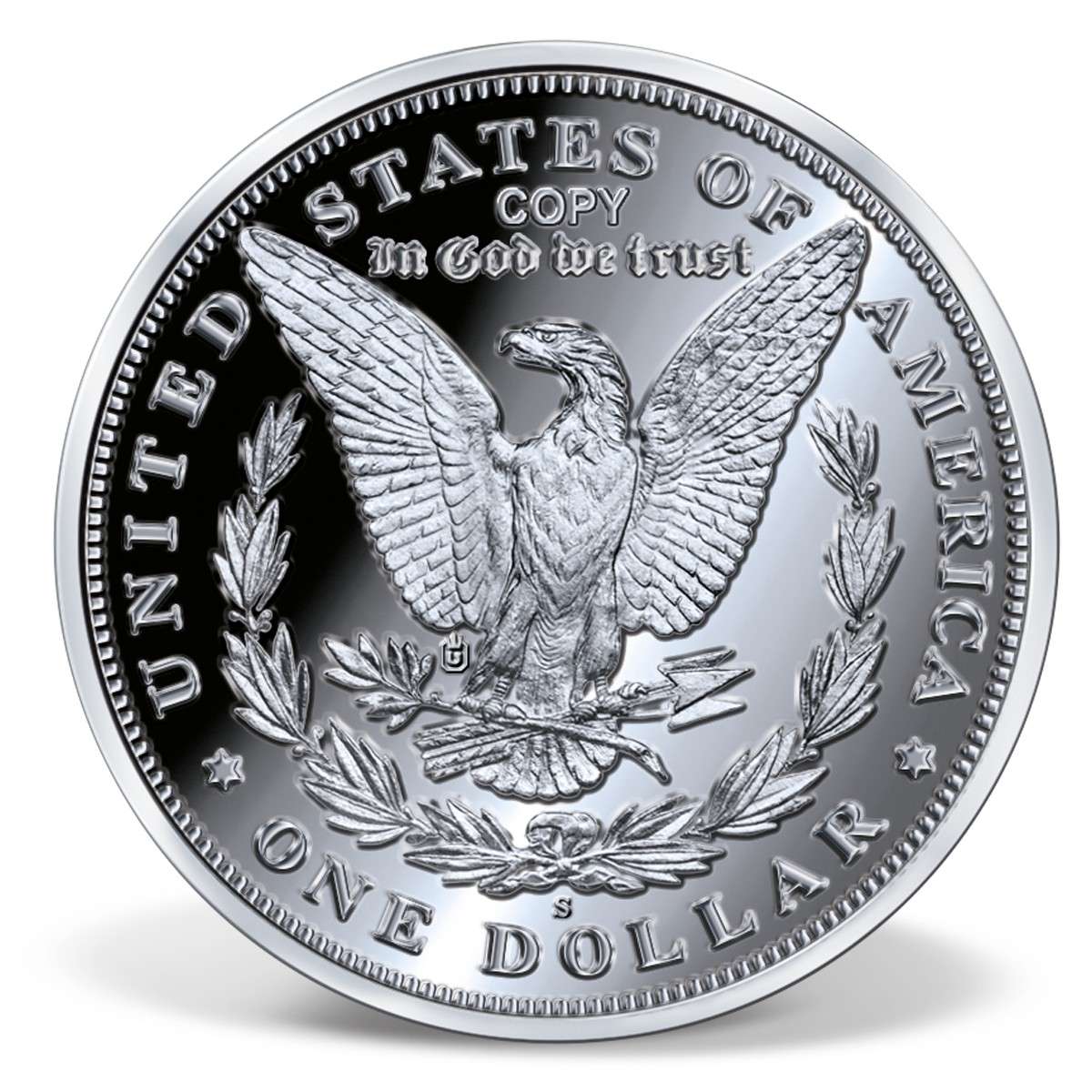 1921-D Morgan Dollar High Relief Archival Replica | Silver-Plated