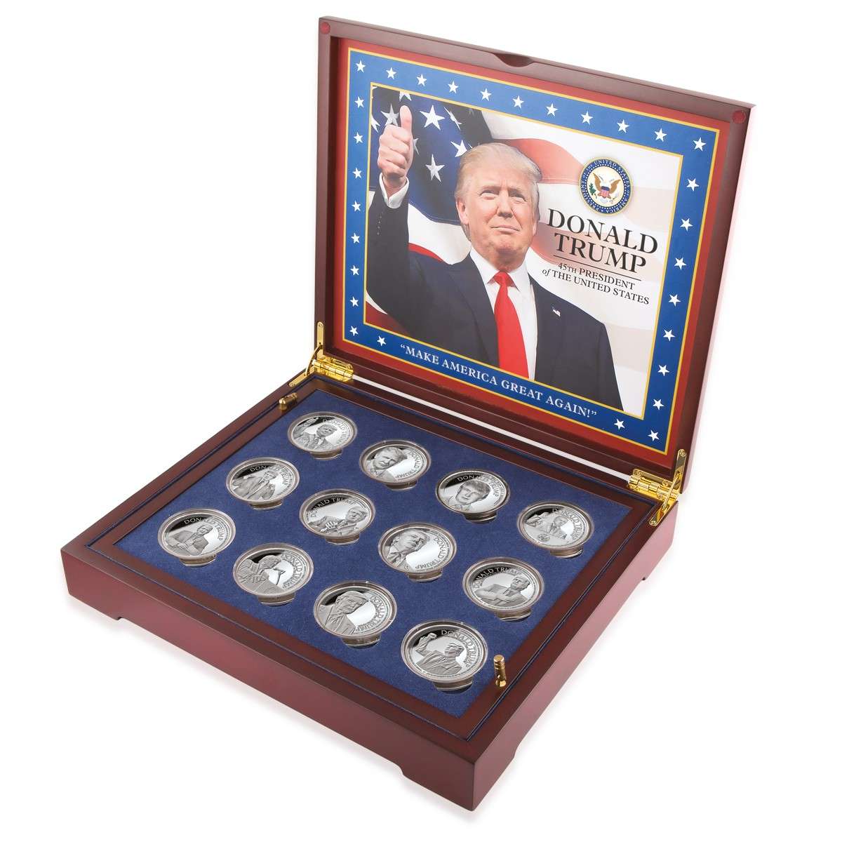 Complete Speeches of Donald Trump Coin Set SilverPlated Silver