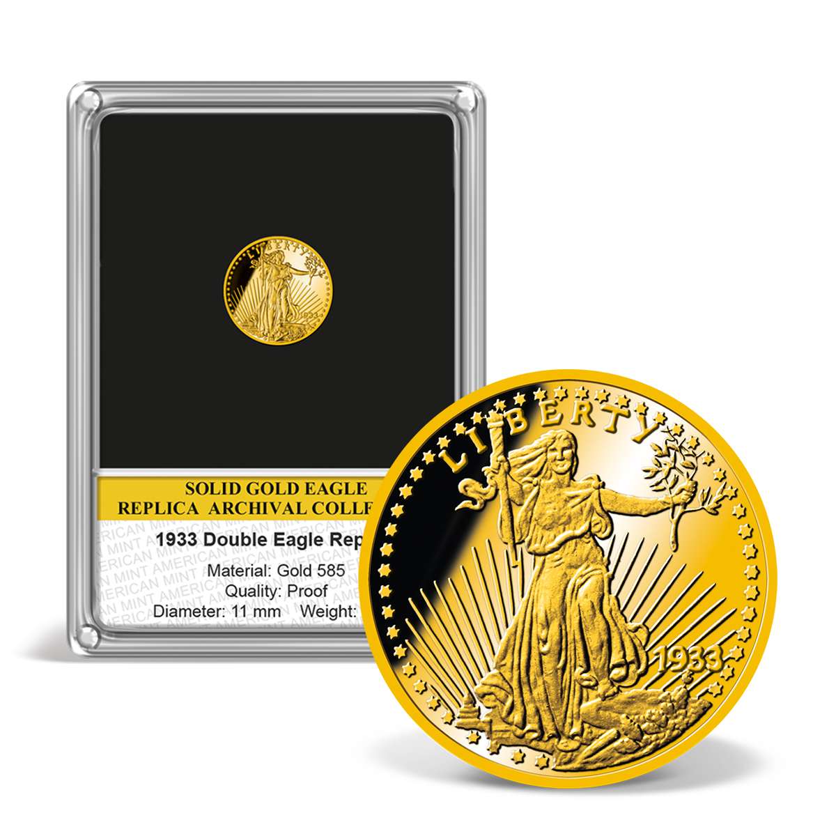 1933 Gold Double Eagle Replica Archival Edition | Solid Gold