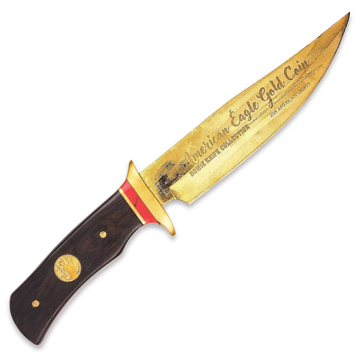 Freedom American Eagle Gold Coin Bowie Knife American Mint