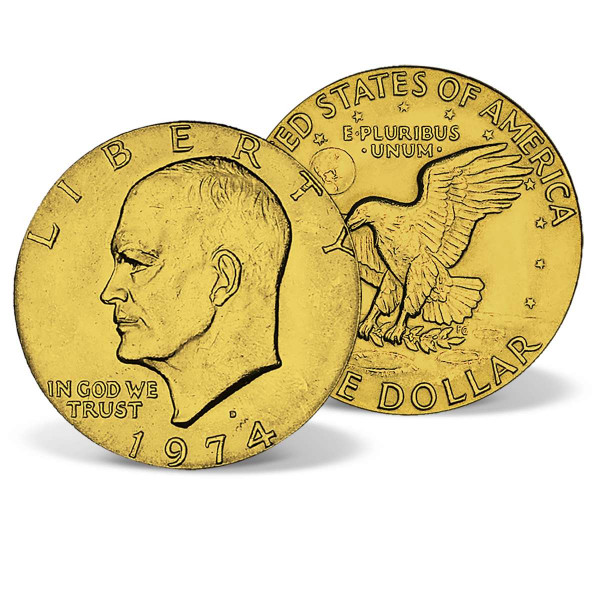 1971-1978 Gold-Layered $1 Eisenhower US_2623367_1
