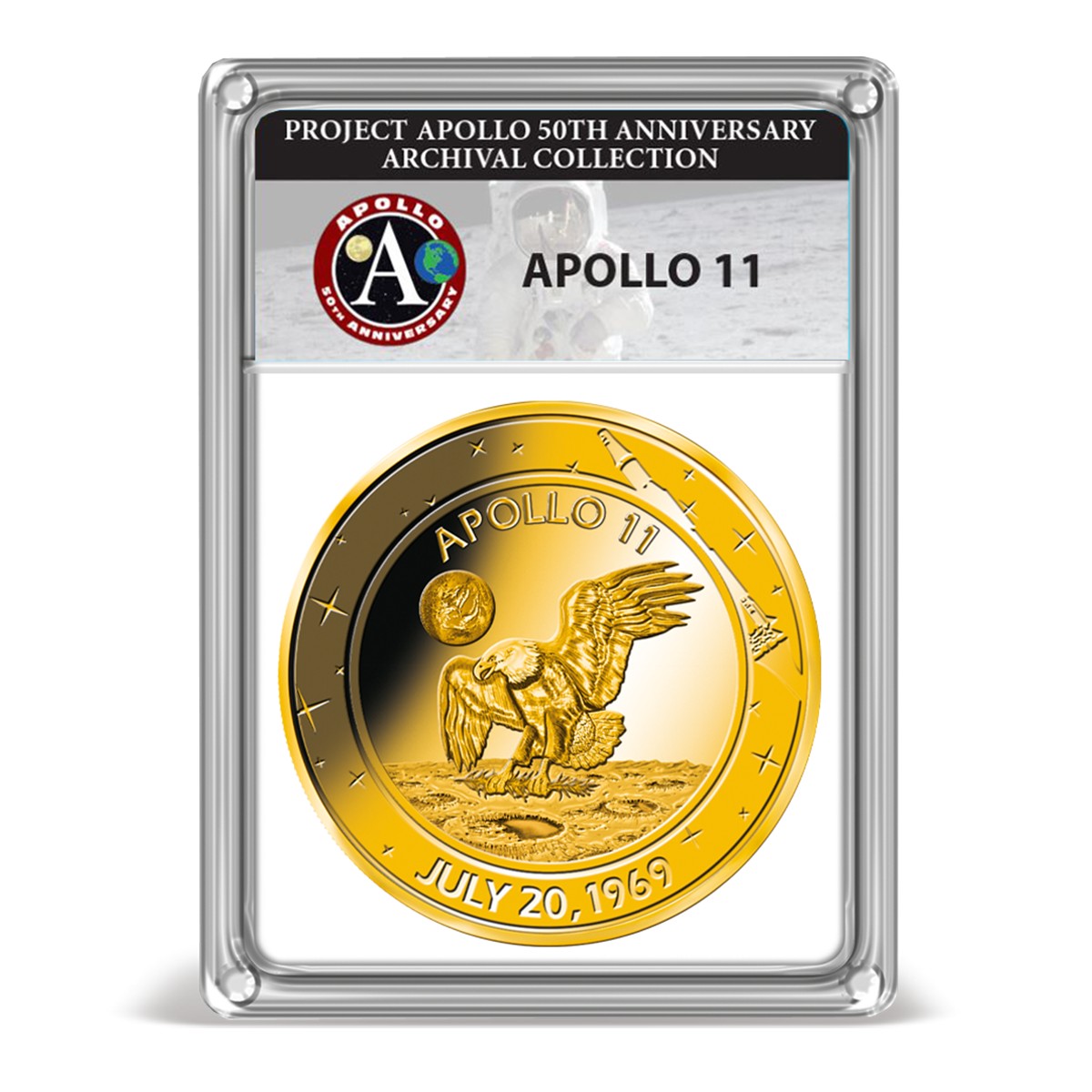Apollo 11 50th Anniversary Commemorative Coin Archival Edition Gold
