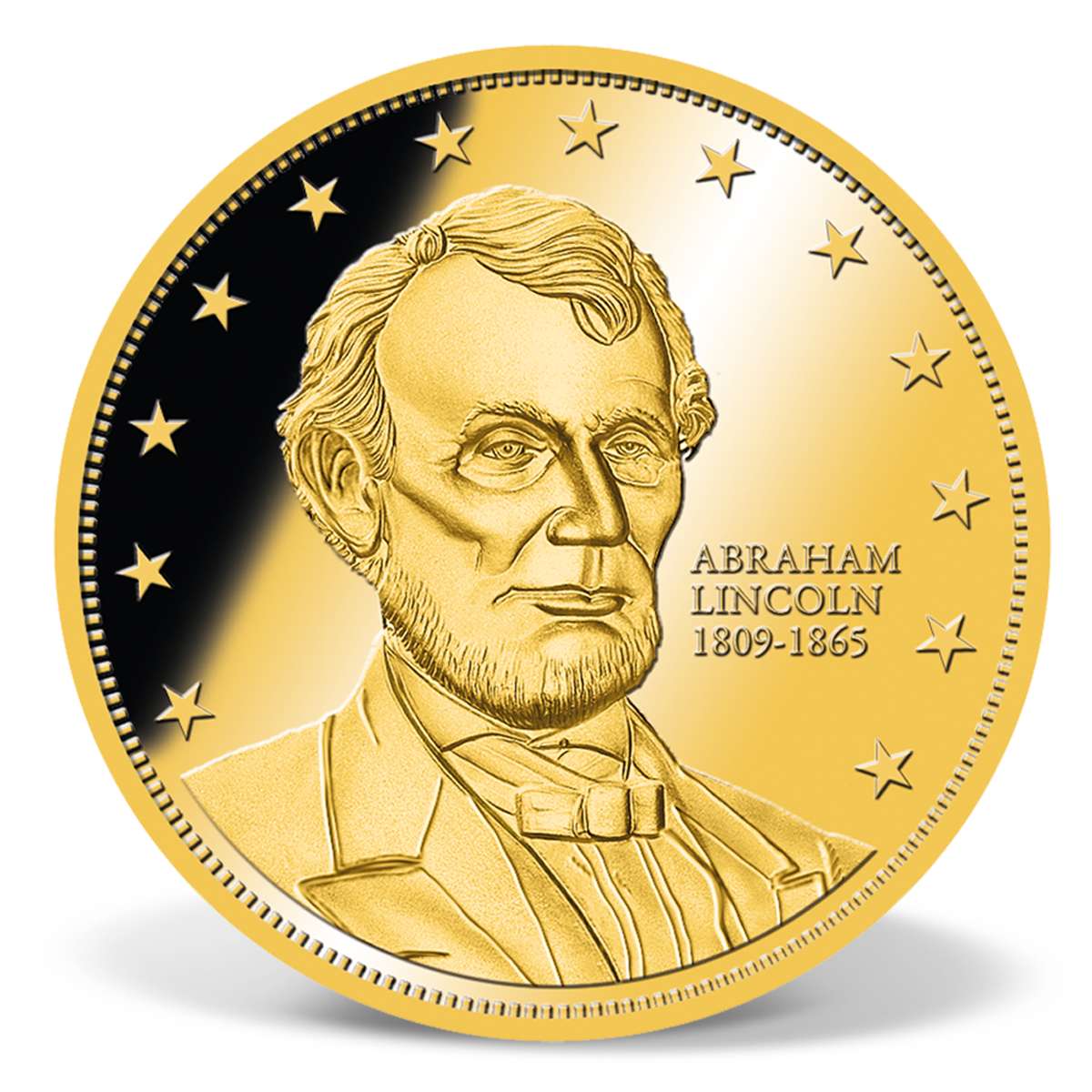 Abraham Lincoln Commemorative Gold Coin GoldLayered Gold