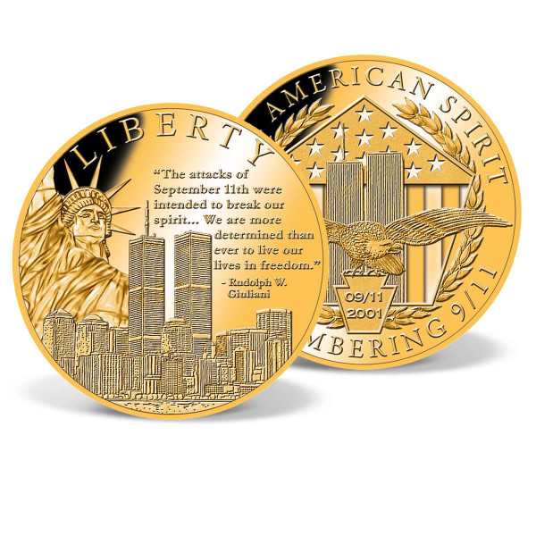 Liberty Remembering 9/11 Commemorative Gold Coin US_9859320_1