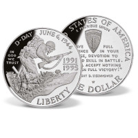 World War II - D-day 50th Anniversary Silver Dollar US_2715870_1 World War II - D-day 50th Anniversary Silver Dollar US_2715870_1