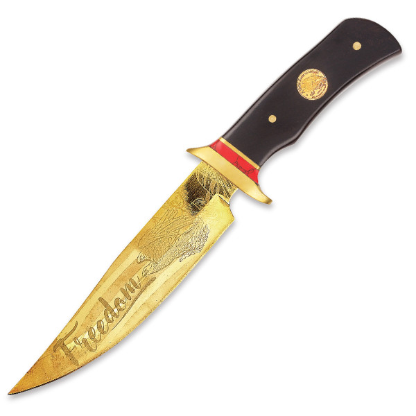 Freedom - American Eagle Gold Coin Bowie Knife