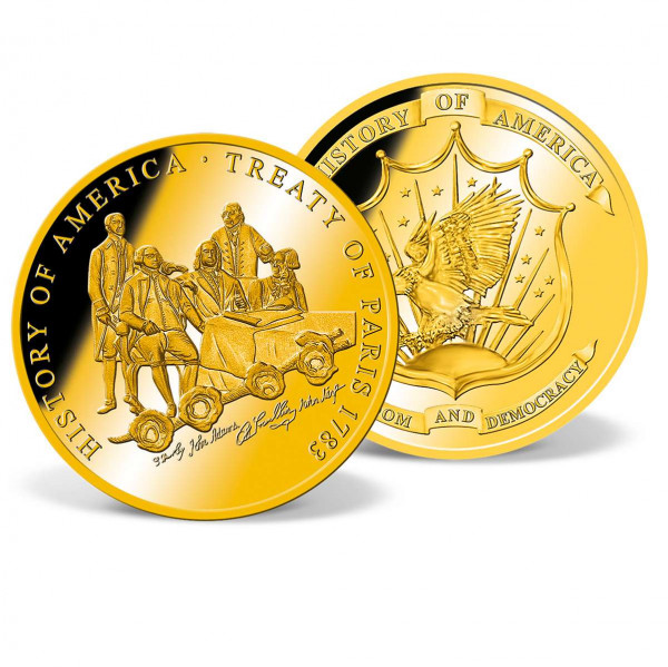 Treaty of Paris 1783 Commemorative Gold Coin US_8201286_1