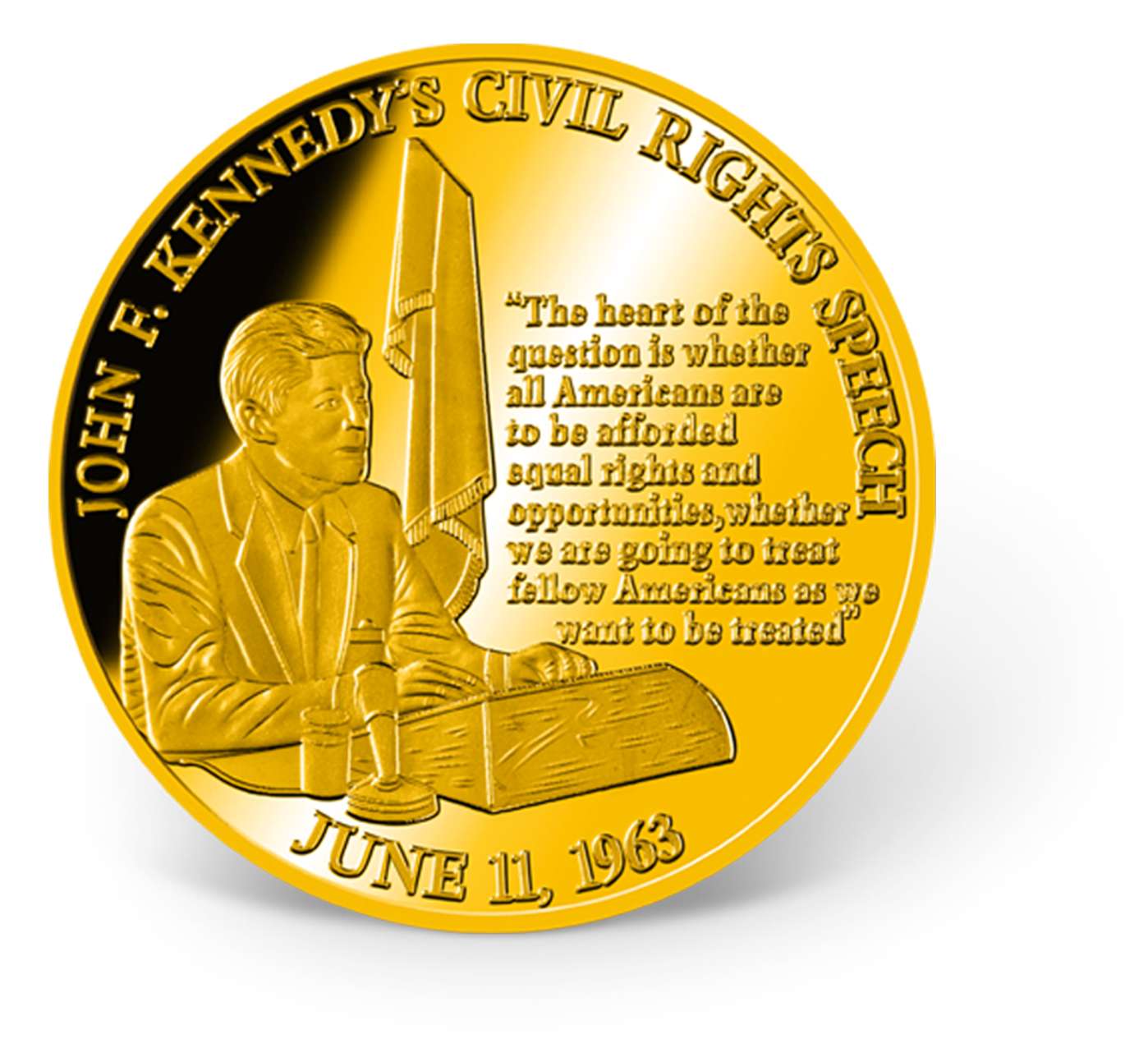 The Life and Legacy of JFK Coin Set GoldLayered Gold American Mint