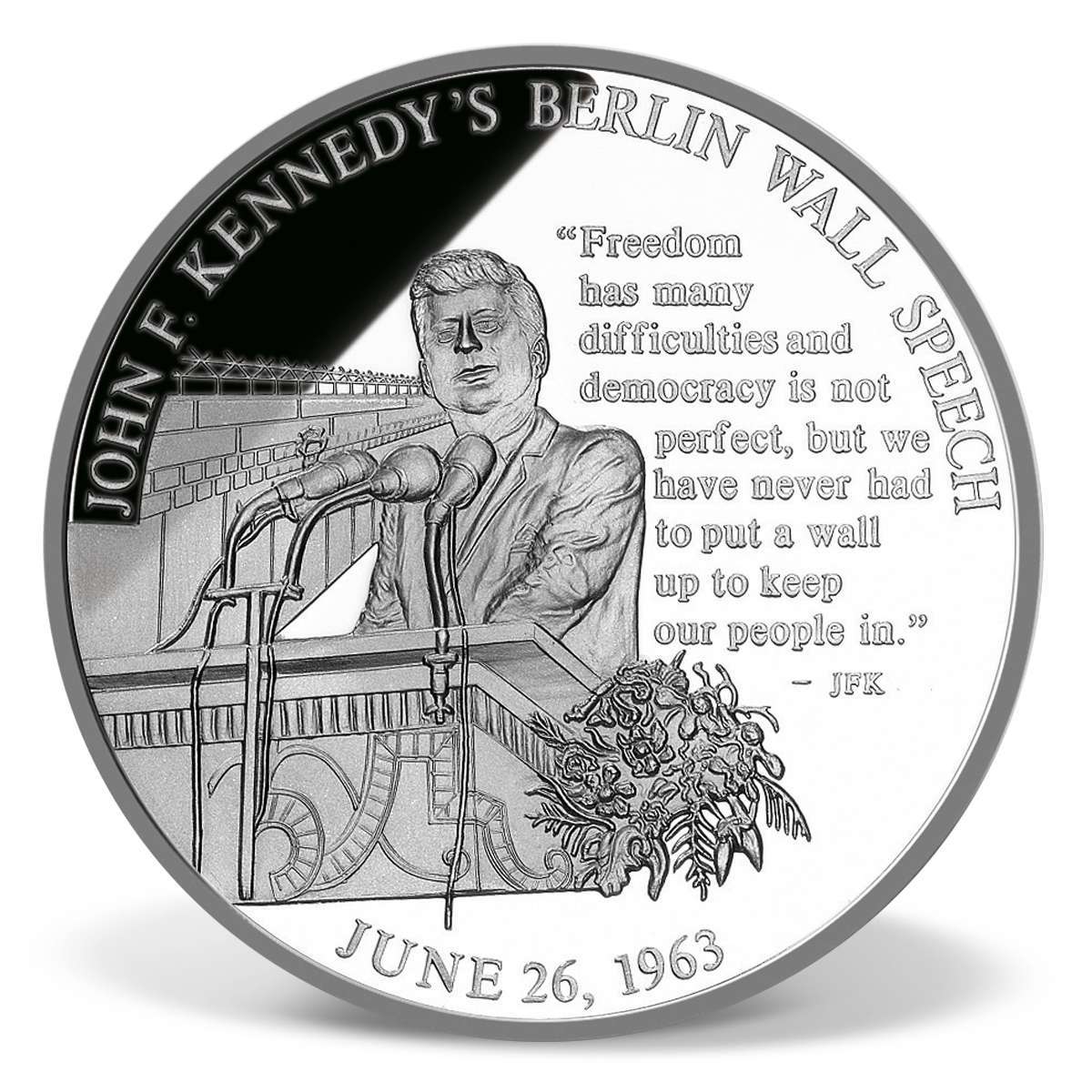 Speeches of JFK Solid Silver Commemorative Coin Set Solid Silver